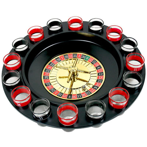 Oz Goodlife Wine Game Shot Drinking Roulette Set With Casino Spin Glass Party Bar Party Games & Activities