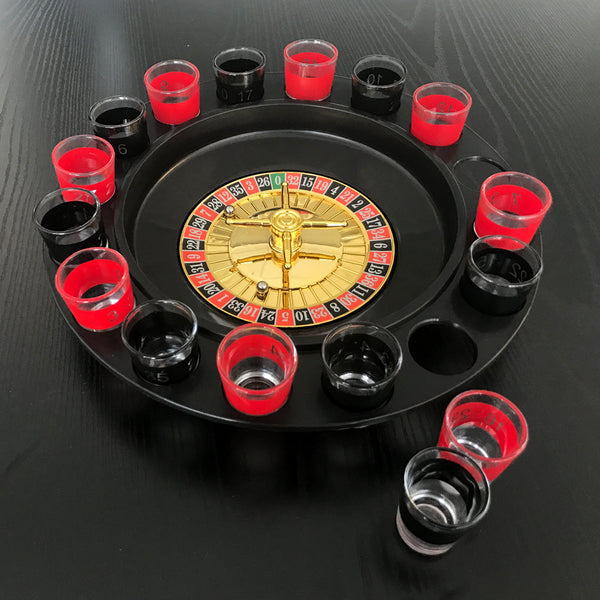 Oz Goodlife Wine Game Shot Drinking Roulette Set With Casino Spin Glass Party Bar Party Games & Activities