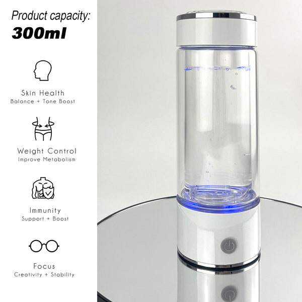 Oz Goodlife 300Ml H2 Hydrogen Water Bottle Alkaline Ionizer High Compatibility Au Portable Water Filters