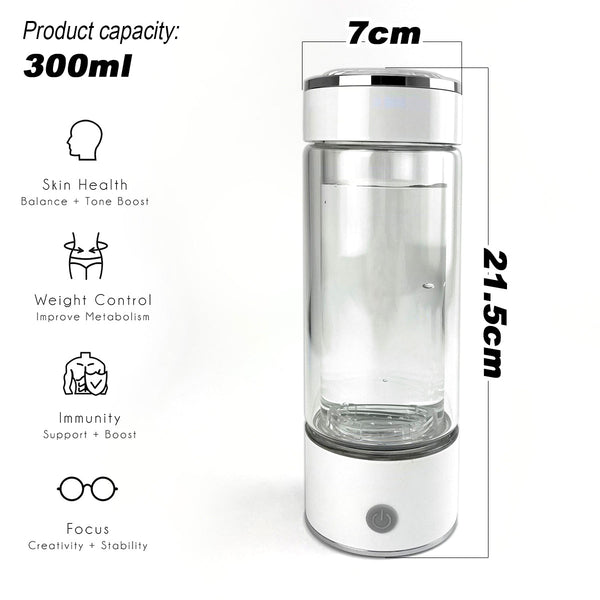 Oz Goodlife 300Ml H2 Hydrogen Water Bottle Alkaline Ionizer High Compatibility Au Portable Water Filters