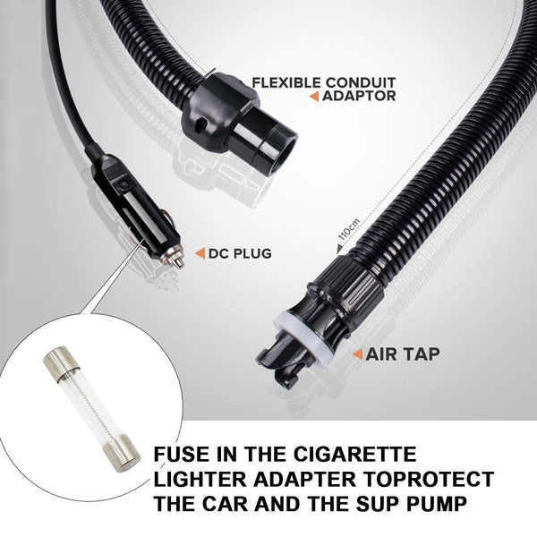 Oz Goodlife Electric 16Psi Ht 781 High Pressure Sup Air Pump 12V Dc Paddle Board 16/20Psi Auto Off Paddleboard Pumps