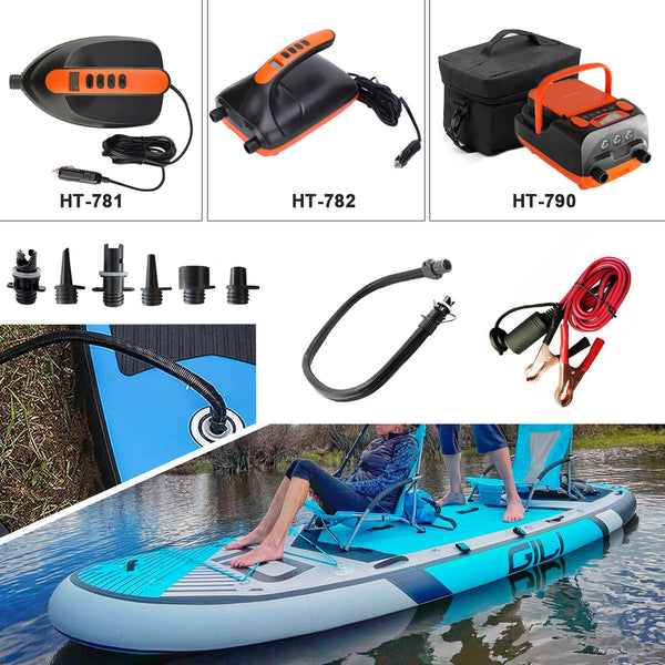 Oz Goodlife Electric & Battery Powered Ht 790 High Pressure Sup Air Pump 12V Dc Paddle Board 16/20Psi Auto Off Paddleboard Pumps