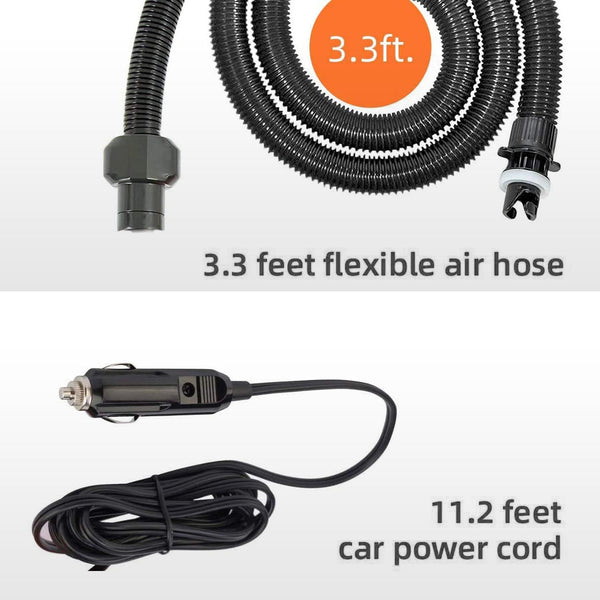 Oz Goodlife Electric & Battery Powered Ht 790 High Pressure Sup Air Pump 12V Dc Paddle Board 16/20Psi Auto Off Paddleboard Pumps