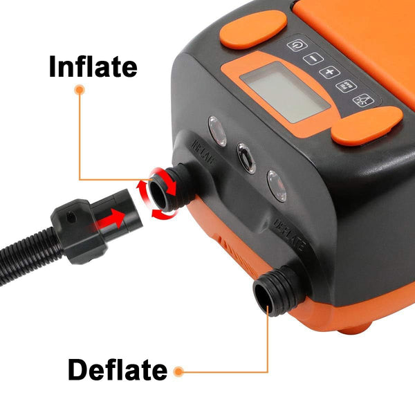 Oz Goodlife Electric & Battery Powered Ht 790 High Pressure Sup Air Pump 12V Dc Paddle Board 16/20Psi Auto Off Paddleboard Pumps