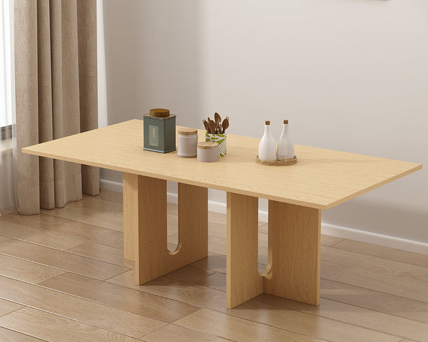 Walnut Melamine Dining Table 8 Seater Dining Tables