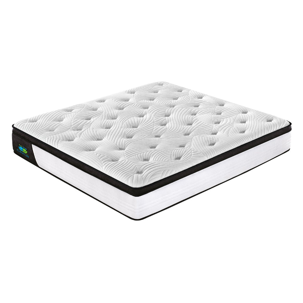 Ever Smile Furniture King Size 30Cm Memoryzone Pocket Spring Mattress Mattresses