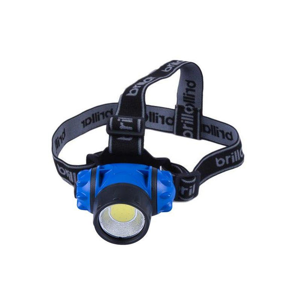 3 Mode Headlamp With Cob Led Technology Black/Blue Head Torches