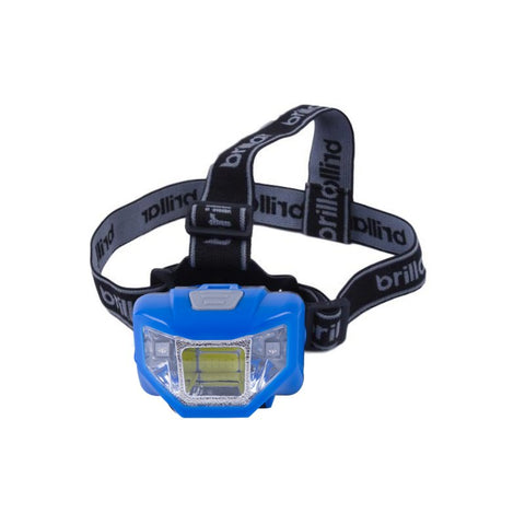 5 Mode Headlamp With Cob Led Technology Blue/Black Blue Head Torches