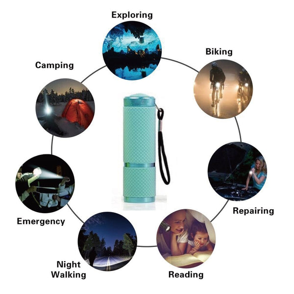 Duo 2 Pack Glow In The Dark Flashlights