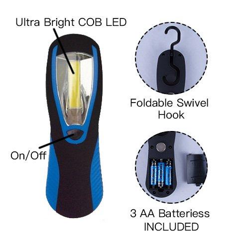300 Lumens Ultra Bright Work Light With Cob Led Technology Black/Navy Torches & Work Lights