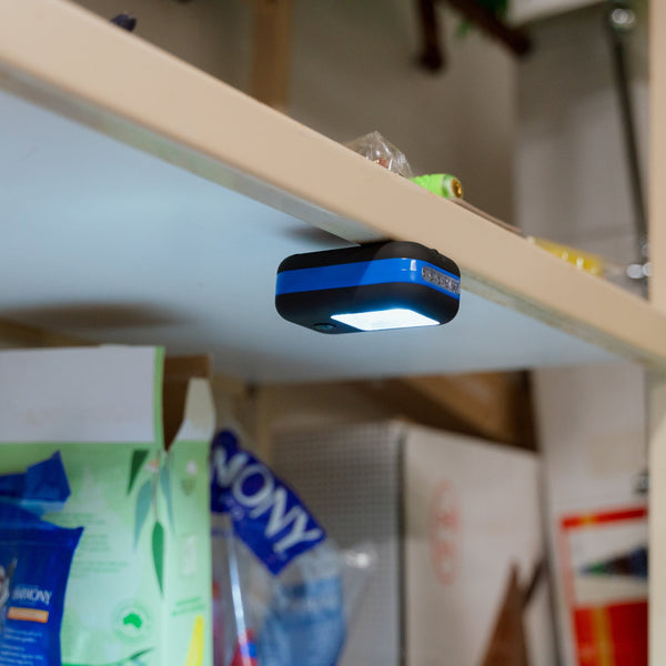 Mini Bright Work Light With Cob Led Technology Black/Blue Torches & Work Lights