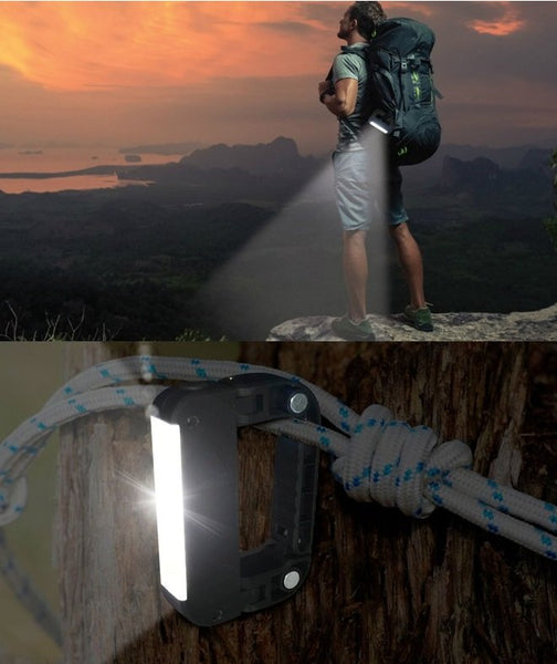 Powerbank Carabiner Light With Cob Led Technology Black/Navy Other Camp Lighting