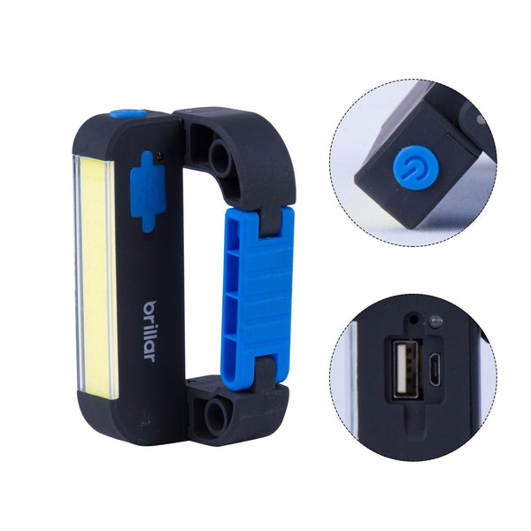 Powerbank Carabiner Light With Cob Led Technology Black/Navy Other Camp Lighting