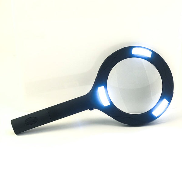 Brillar Light Up Magnifying Glass With Cob Led Technology Black/Navy Loupes Magnifiers