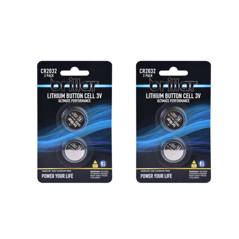 Brillar Cr2032 Lithium Button Cell 2Pk Single Use Batteries
