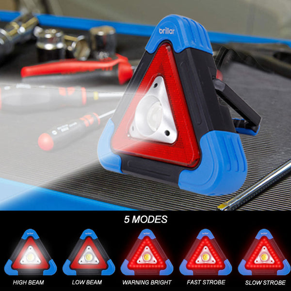 Brillar Emergency Mate 300 Lumen Rechargeable Roadside Safety Light Flashlights