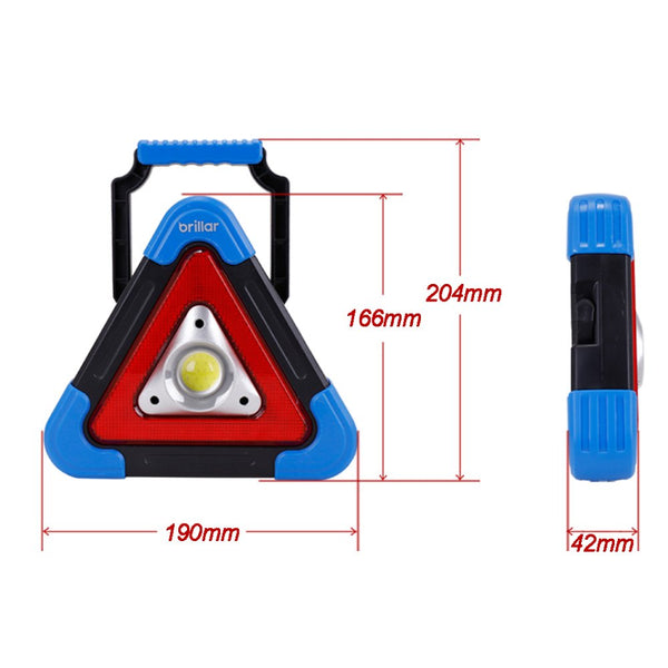 Brillar Emergency Mate 300 Lumen Rechargeable Roadside Safety Light Flashlights