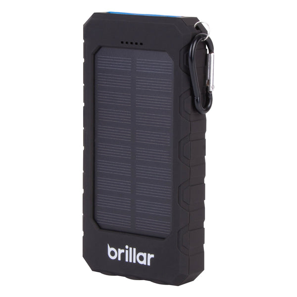 Brillar 8000Mah Solar Usb Power Bank 200 Lumens Led Torch Solar Power Chargers