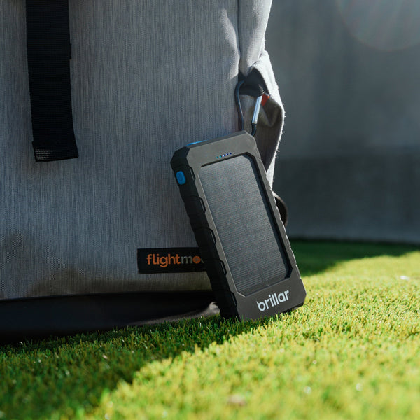 Brillar 8000Mah Solar Usb Power Bank 200 Lumens Led Torch Solar Power Chargers