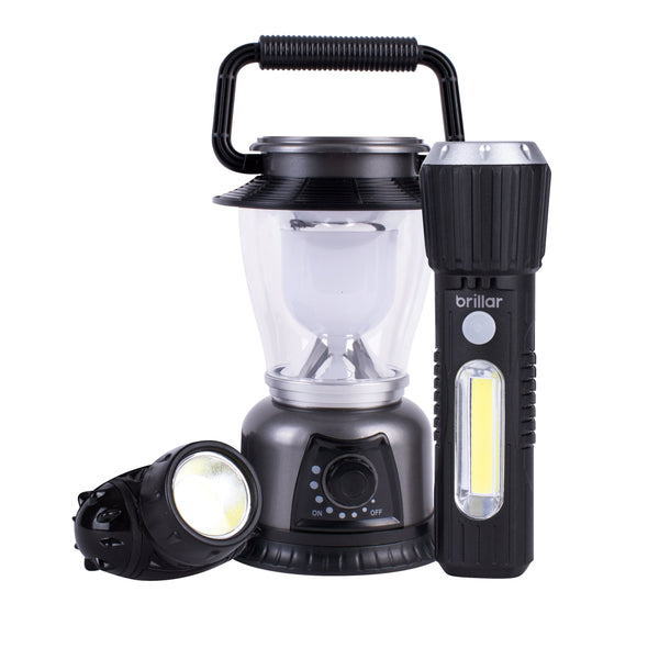 Brillar Legendary Trio Touch Headlamp & Lantern Head Torches