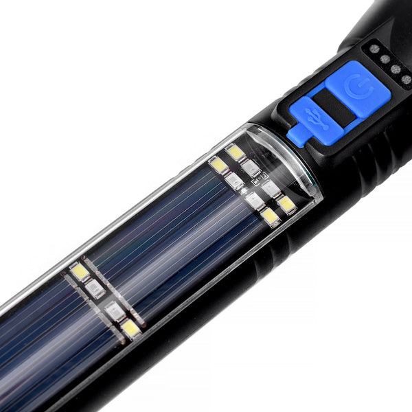 Brillar 150 Lumen Solar Power Usb Rechargeable Multifunction Trekking Torch Other Camp Lighting