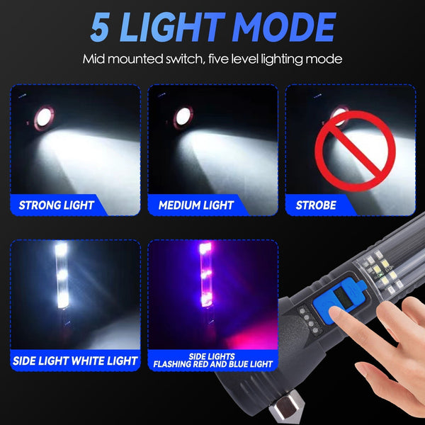 Brillar 150 Lumen Solar Power Usb Rechargeable Multifunction Trekking Torch Other Camp Lighting