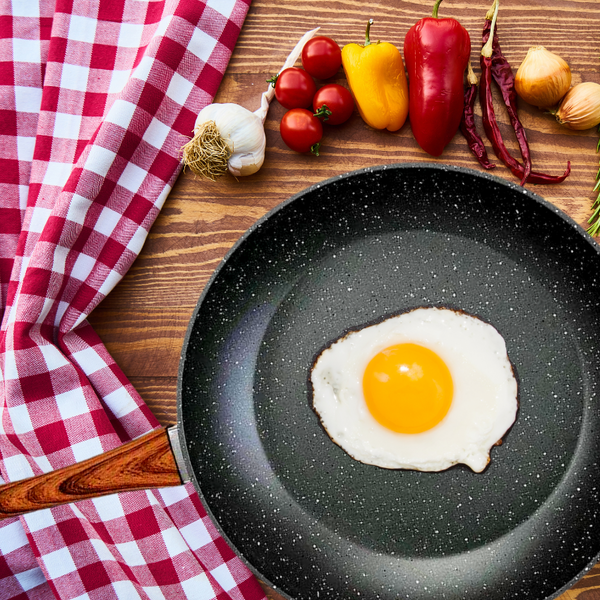 28Cm Pfoa Free Non Stick Frypan With Wooden Look Handle Frying & Grill Pans