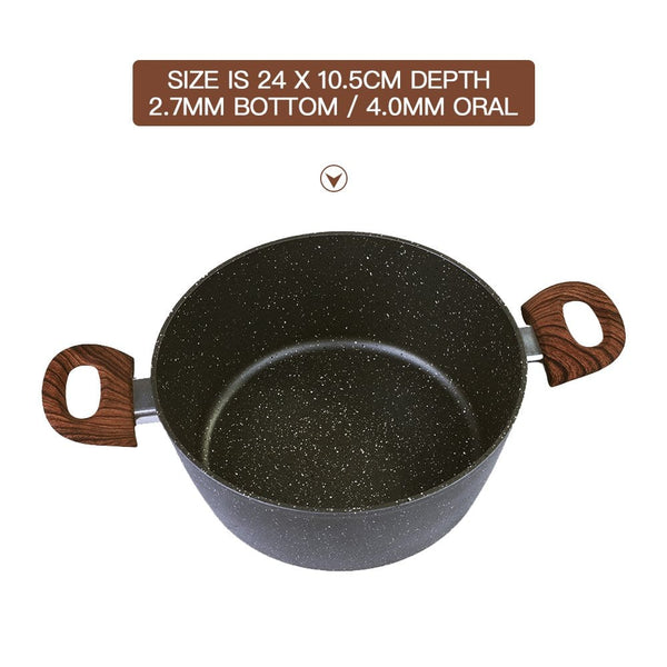 Clevinger 24Cm Non Stick Casserole Cookware Dish Casserole Pans