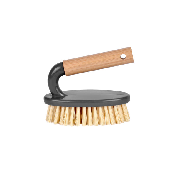 Eco Bamboo Handle Iron Household Scrubber Brush Cleaning Brushes