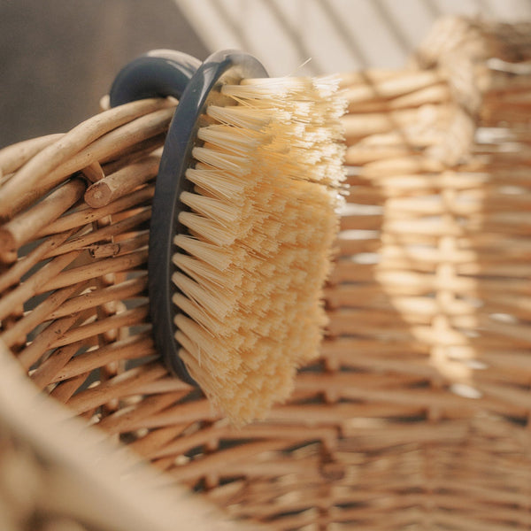 Eco Bamboo Handle Iron Household Scrubber Brush Cleaning Brushes