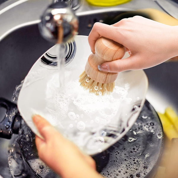 Clevinger Eco Bamboo Pot Brush Cleaning Brushes