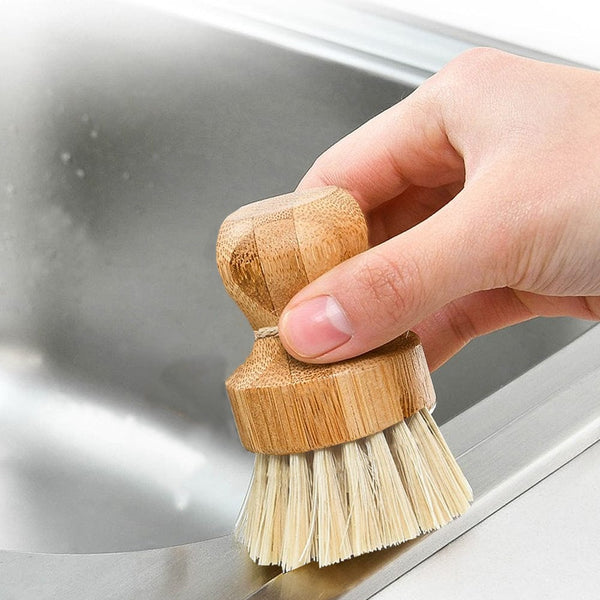 Clevinger Eco Bamboo Pot Brush Cleaning Brushes