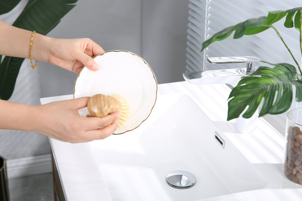 Clevinger Eco Bamboo Pot Brush Cleaning Brushes