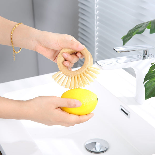 Bamboo Vegetable Brush Fruit Washers