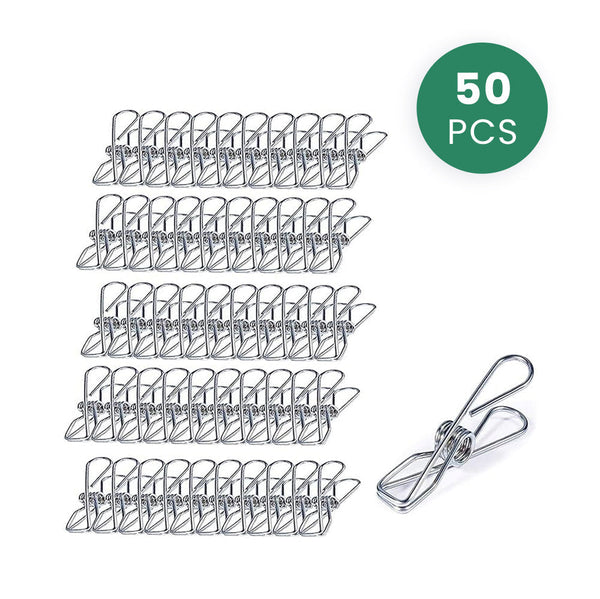 Stainless Steel Pegs 50Pcs Pegs & Peg Bags