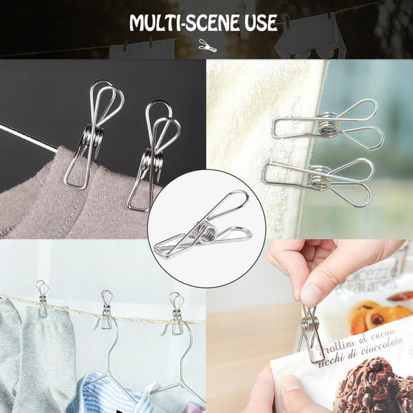 Stainless Steel Pegs 50Pcs Pegs & Peg Bags