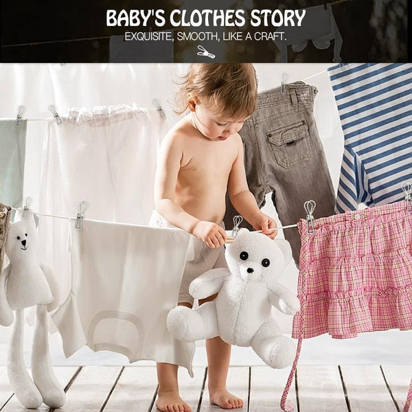 100Pcs Stainless Steel Pegs Pegs & Peg Bags