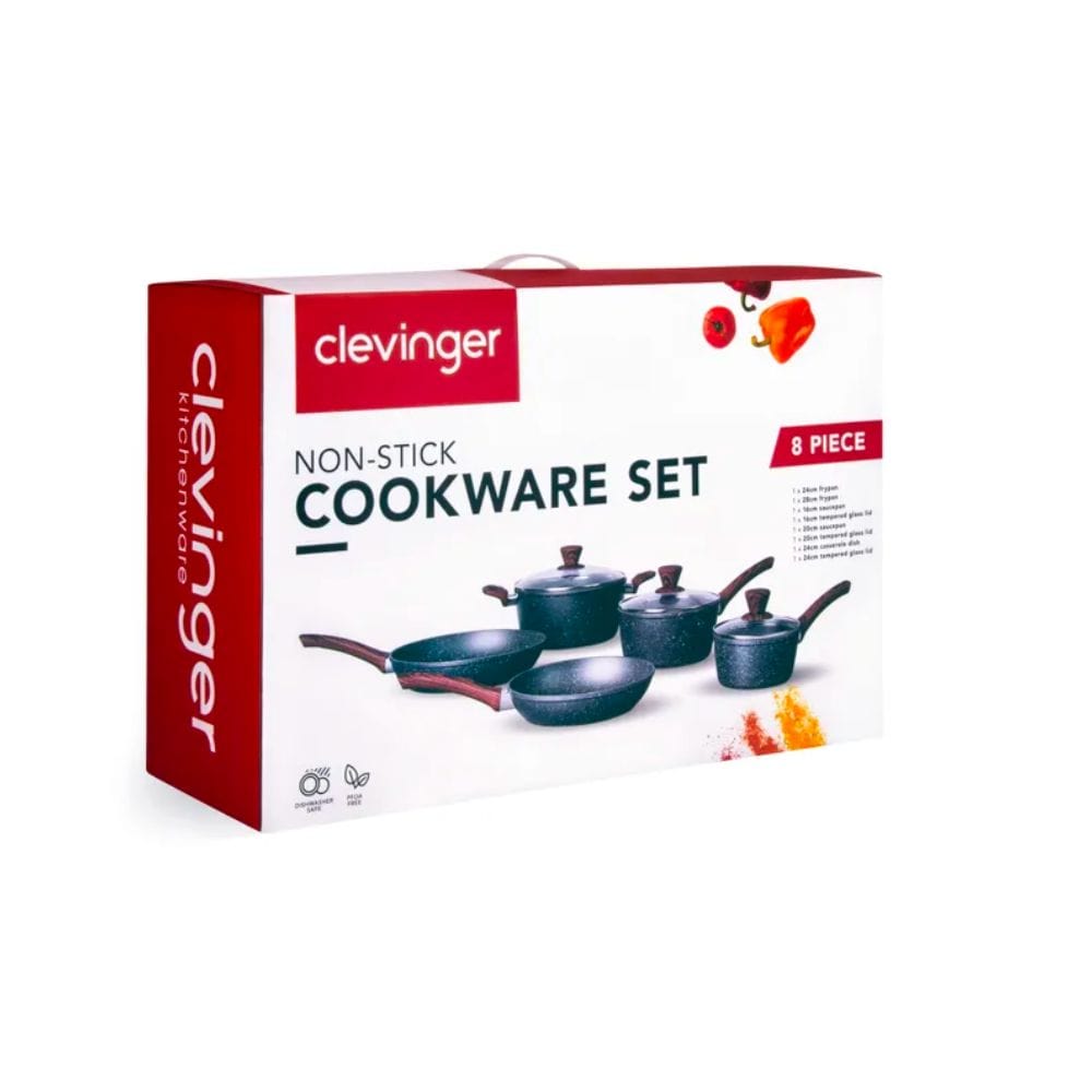 Clevinger 8 Piece Non Stick Cookware Set Other Cookware