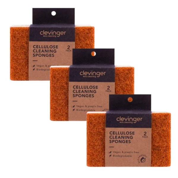 Clevinger 6Pc Cellulose Cleaning Sponges Sponges & Scourers