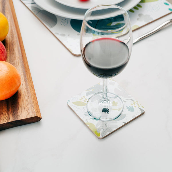 Clevinger Set Of 4 Mdf Monstera Coasters