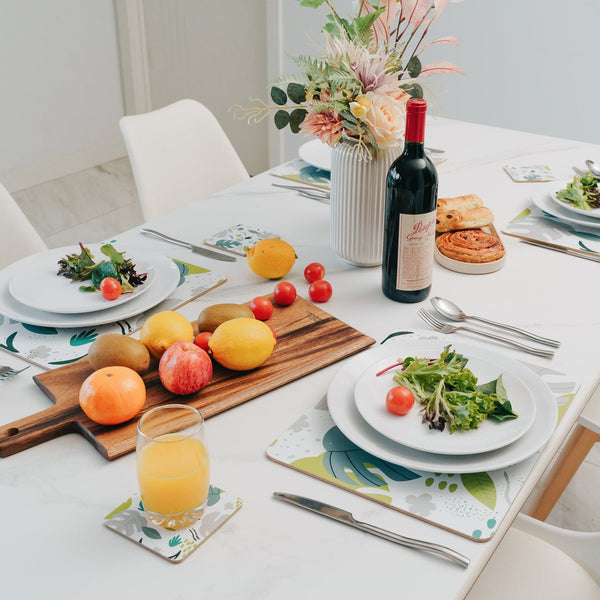 Clevinger Set Of 4 Md Monstera Placemats