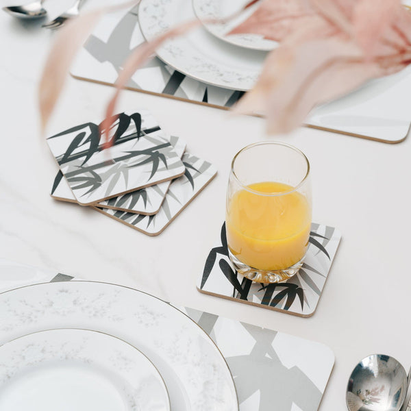 Clevinger Set Of 4 Mdf Bamboo Coasters