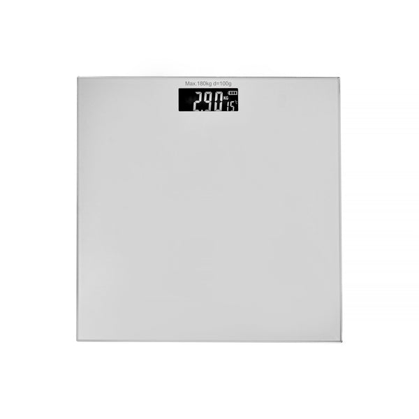 Clevinger Silver Digital Glass Bathroom Scale Max Capacity 180Kg Bathroom Scales