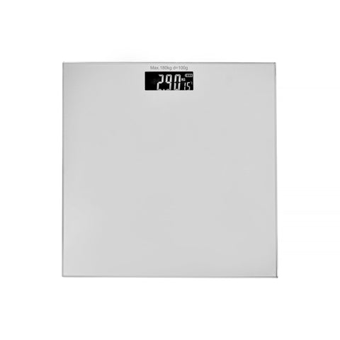 Clevinger Silver Digital Glass Bathroom Scale Max Capacity 180Kg Bathroom Scales