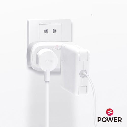 2 Pack X 2400W Double Adapter Right & Left Hand Power Strips & Surge Protectors