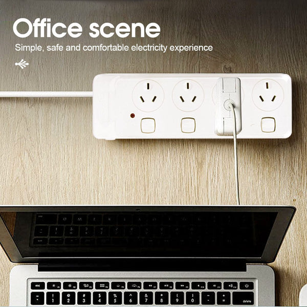 4 Outlet Power Board With Surge Protection Individual Switches 1M Lead Cable Power Strips & Surge Protectors