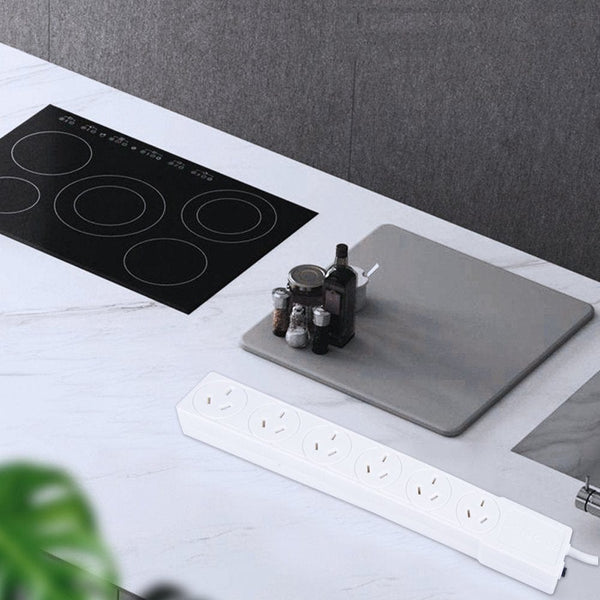 6 Outlet Power Board With Overload Protection 1M Lead Cable Power Strips & Surge Protectors