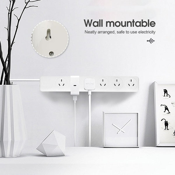 6 Outlet Power Board With Overload Protection 1M Lead Cable Power Strips & Surge Protectors