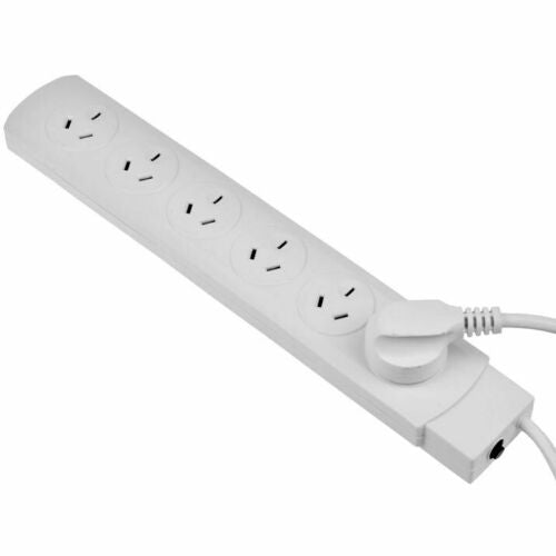 6 Outlet Power Board With Surge Protection 1M Lead Cable Power Strips & Surge Protectors