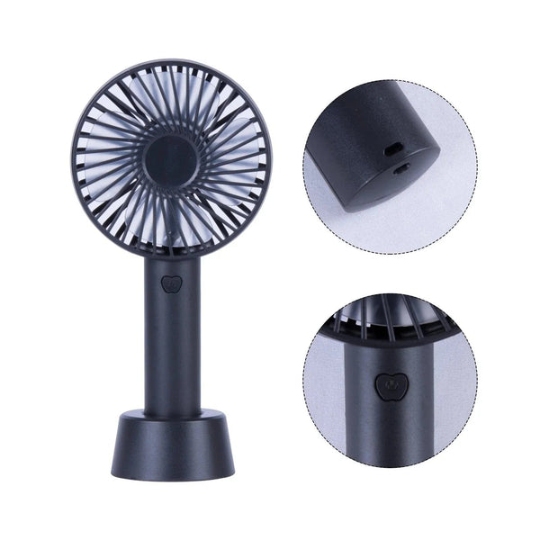 Mini Usb Rechargeable Portable Fan With Table Stand Portable Fans
